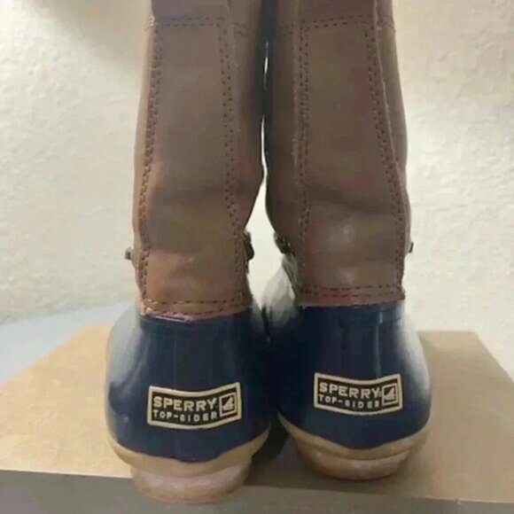 Sperry Top Sider Women's Brown Waterproof Saltwater Duck Rain Boot Sz 9 - Picture 2 of 7